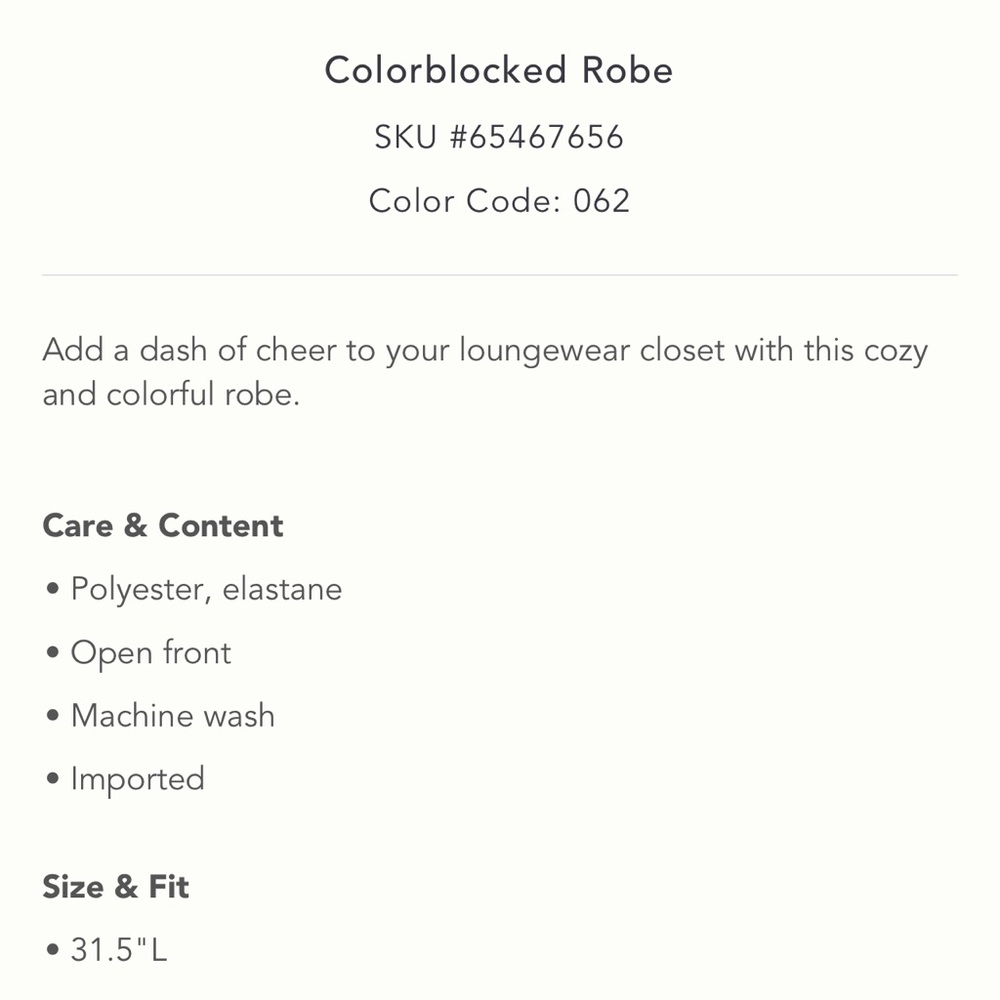 Anthropologie NWT Sz Med or SM top rated color blocked robe and Jumpsuit Set - Picture 9 of 17
